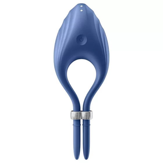 Satisfyer Duelist - akumulátorový vibračný erekčný krúžok (modrý)