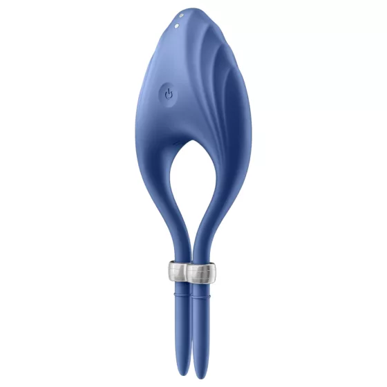 Satisfyer Duelist - akumulátorový vibračný erekčný krúžok (modrý)