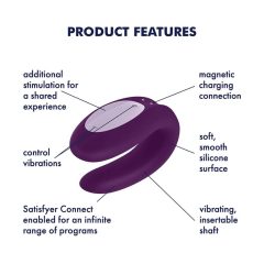   Satisfyer Partner Box 3 - inteligentný, nabíjací párový vibrátor (3 dielny)
