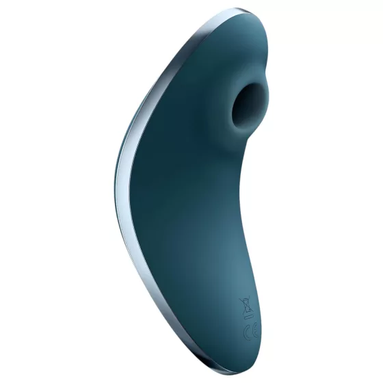 Satisfyer - vibrátor na klitoris s tlakovými vlnami - dobíjací - modrý