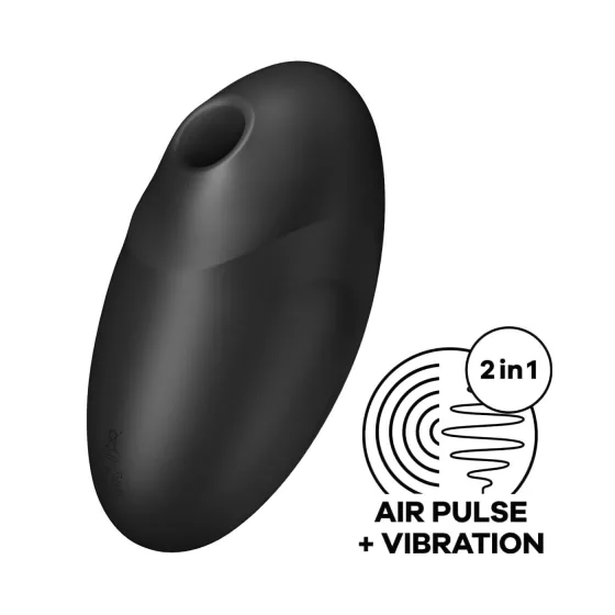 Satisfyer Vulva Lover 3 - stimulátor klitorisu s tlakovými vlnami (čierny)