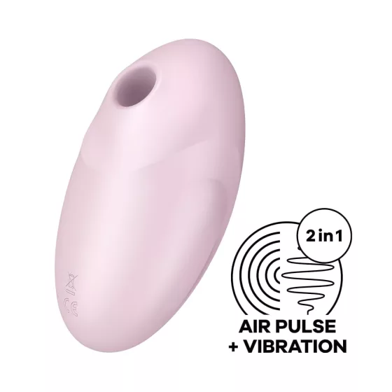Satisfyer Vulva Lover 3 - akumulátorový, vzduchovo pulzačný stimulátor klitorisu (ružový)