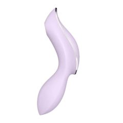   Satisfyer Curvy Trinity 2 - nabíjací vaginálny vibrátor so stimulátorom klitorisu (fialový)