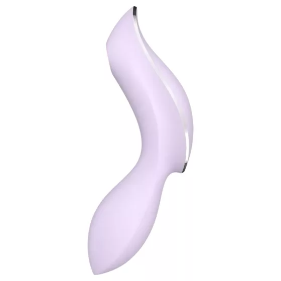 Satisfyer Curvy Trinity 2 - 2v1 vibrátor s tlakovými vlnami (fialový)