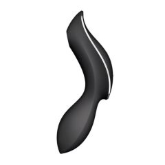   Satisfyer Curvy Trinity 2 - nabíjací vaginálny vibrátor so stimulátorom klitorisu (čierny)