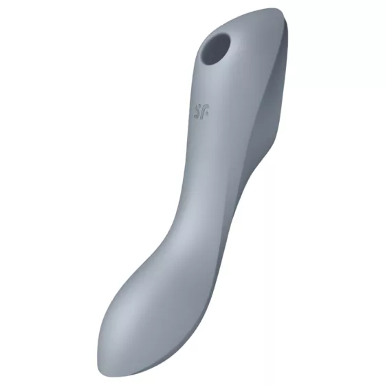 Satisfyer Curvy Trinity 3 - 2v1 vibrátor s tlakovými vlnami (sivý)