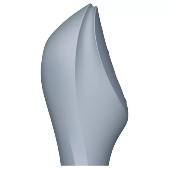 Satisfyer Curvy Trinity 3 - 2v1 vibrátor s tlakovými vlnami (sivý)