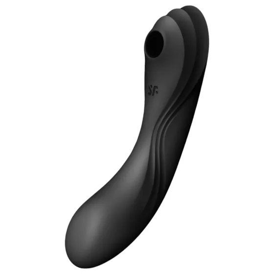 Satisfyer Curvy Trinity 4 - 2v1 vibrátor s tlakovými vlnami (čierny)