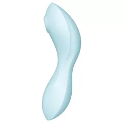   Satisfyer Curvy Trinity 5+ - vibračný stimulátor 2v1 - modrý