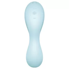   Satisfyer Curvy Trinity 5+ - vibračný stimulátor 2v1 - modrý