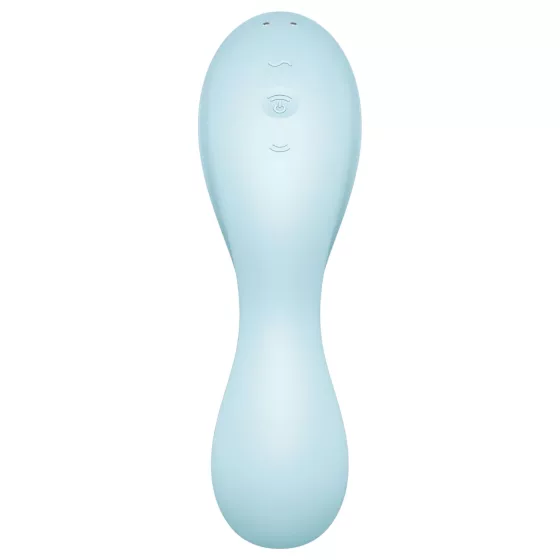 Satisfyer Curvy Trinity 5+ - vibračný stimulátor 2v1 - modrý