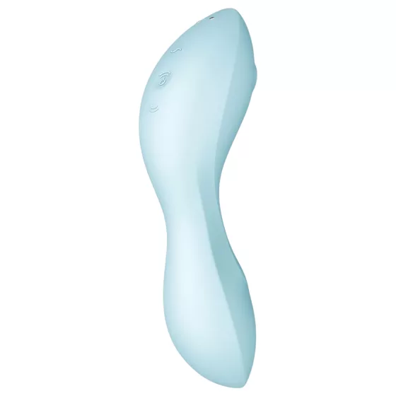 Satisfyer Curvy Trinity 5+ - vibračný stimulátor 2v1 - modrý