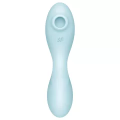   Satisfyer Curvy Trinity 5+ - vibračný stimulátor 2v1 - modrý