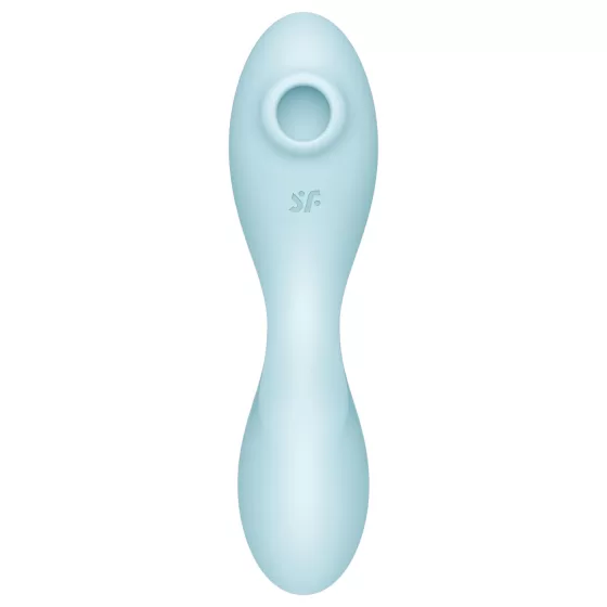 Satisfyer Curvy Trinity 5+ - vibračný stimulátor 2v1 - modrý