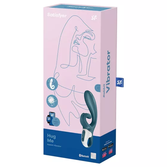 Satisfyer Hug Me - vibrátor s ramienkom na klitoris - modrý