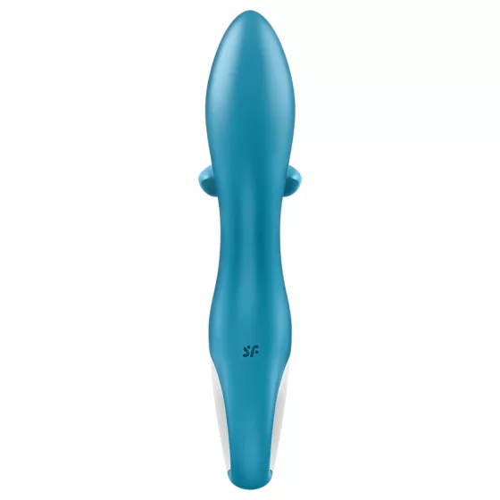 Satisfyer Embrace Me - vibrátor na bod G a klitoris - dobíjací - tyrkysový