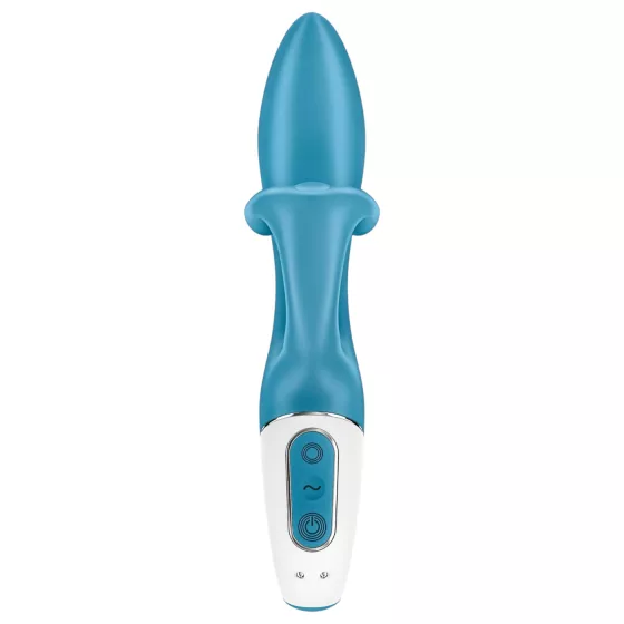 Satisfyer Embrace Me - vibrátor na bod G a klitoris - dobíjací - tyrkysový