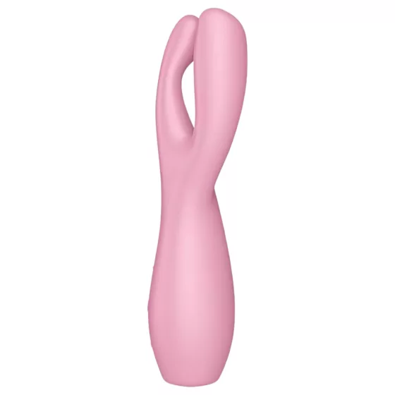 Satisfyer Threesome 3 - vibrátor na klitoris - dobíjací - ružový