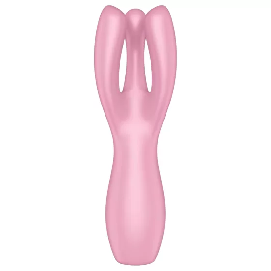 Satisfyer Threesome 3 - vibrátor na klitoris - dobíjací - ružový