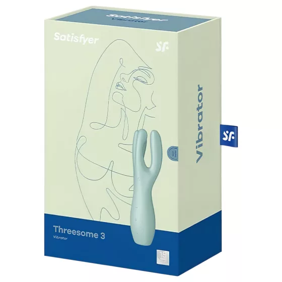 / Satisfyer Threesome 3 - akumulátorový vibrátor na klitoris (mentolový)