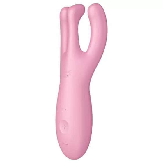 / Satisfyer Threesome 4 - App-ovládaný vibrátor na klitoris (ružový)