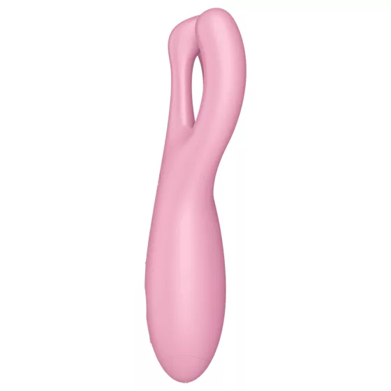 / Satisfyer Threesome 4 - App-ovládaný vibrátor na klitoris (ružový)