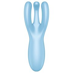   Satisfyer Threesome 4 - inteligentný dobíjací vibrátor na klitoris (modrý)