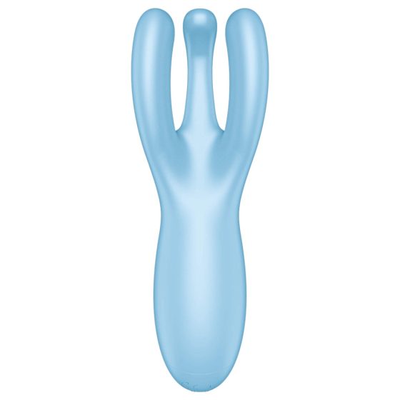 Satisfyer Threesome 4 - inteligentný dobíjací vibrátor na klitoris (modrý)