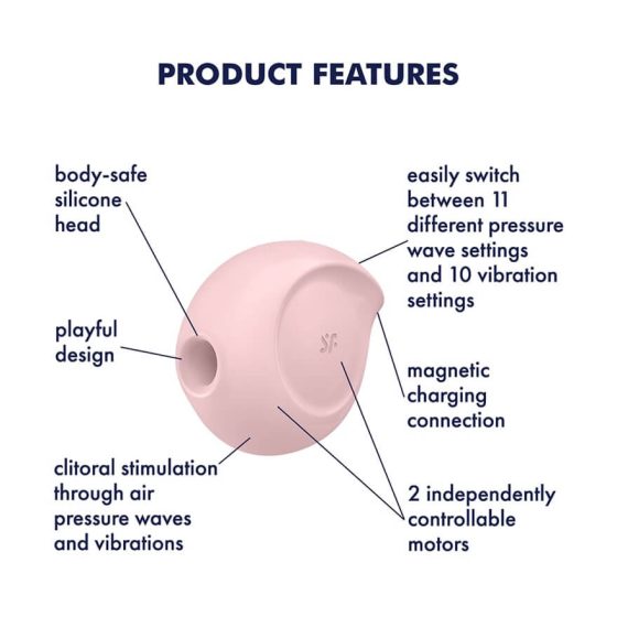 Satisfyer Sugar Rush akumulátorový vibrátor s vibráciami vzduchovými vlnami pre klitoris (ružový)