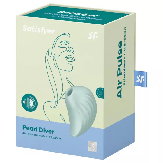 Satisfyer - vibrátor na klitoris s pulzujúcimi vlnami - mätová farba
