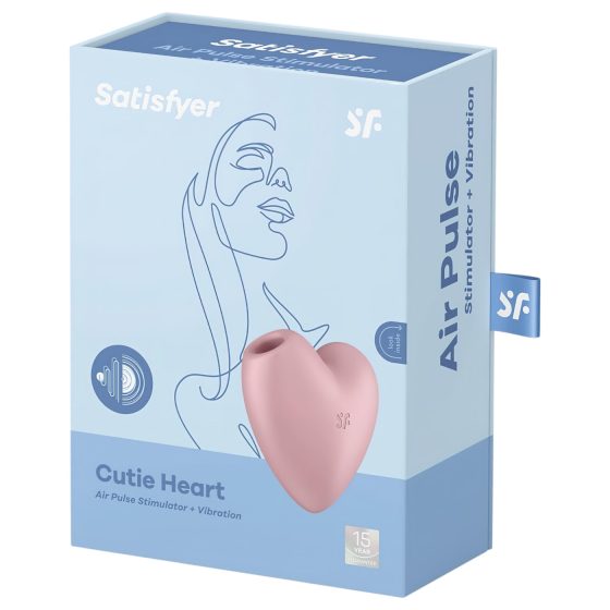 Satisfyer Cutie Heart - bezdrôtový klitorálny vibrátor s tlakovými vlnami