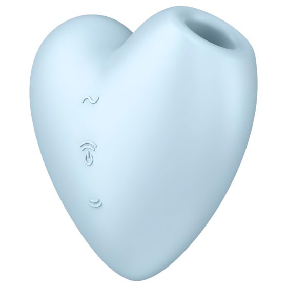 Satisfyer Cutie Heart - nabíjací stimulátor klitorisu s tlakovými vlnami - modrý