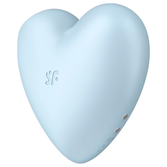 Satisfyer Cutie Heart - nabíjací stimulátor klitorisu s tlakovými vlnami - modrý
