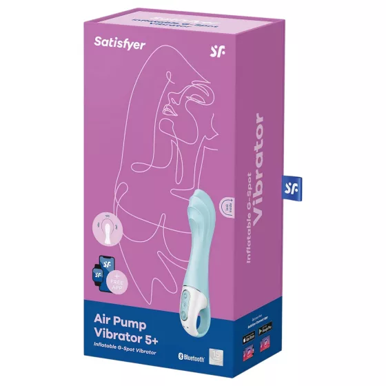 Satisfyer - pumpovací vibrátor - smart funkcia - modrý