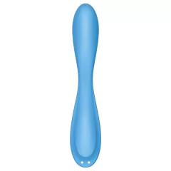   Satisfyer - vibrátor na bod G - flexibilný, smart funkcie - tyrkysový