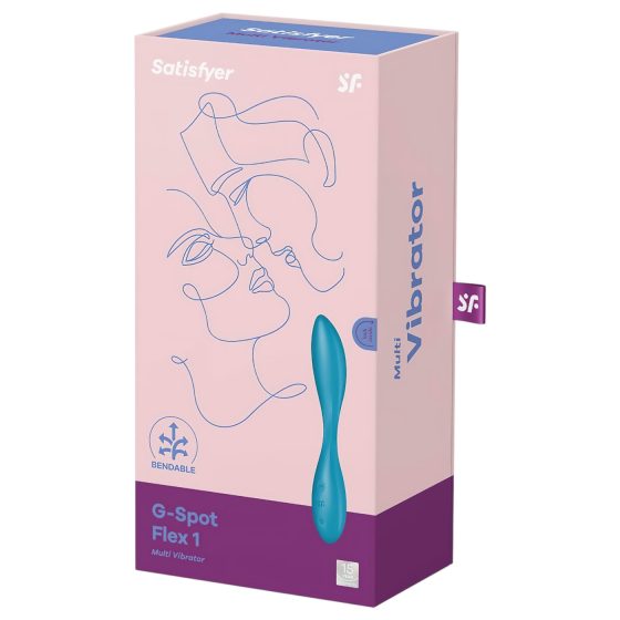Satisfyer G-spot Flex 1 - nabíjací, vodotesný vibrátor na G-bod (zelený)