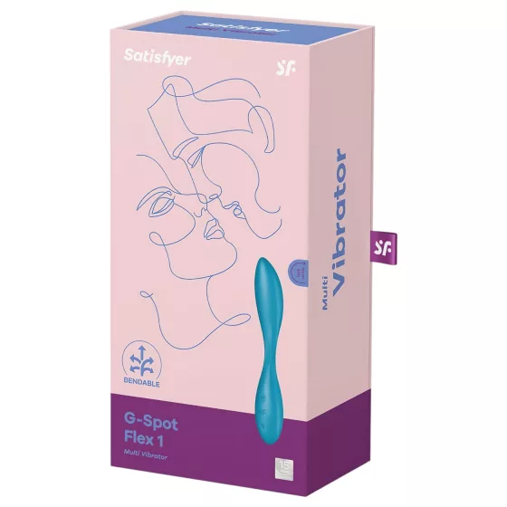 Satisfyer - vibrátor na G-bod - dobíjací, vodotesný - zelený
