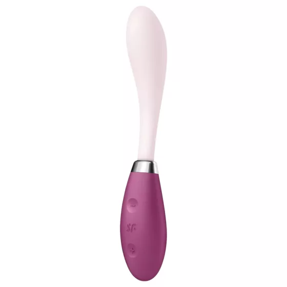 Satisfyer - vibrátor na G-bod - ohybný, nabíjateľný - ružovo-červený