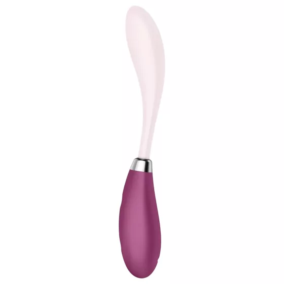 Satisfyer - vibrátor na G-bod - ohybný, nabíjateľný - ružovo-červený