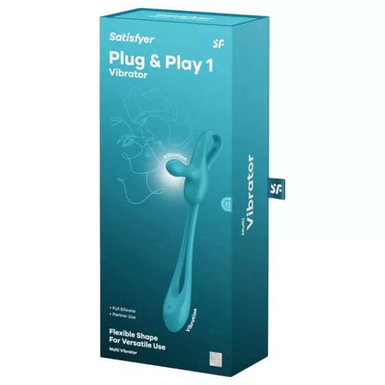 / Satisfyer Plug & Play - akumulátorový análny vibrátor a erekčný krúžok (modrý)