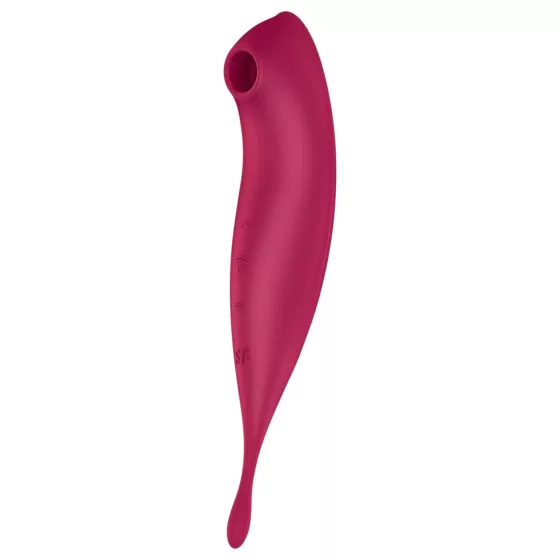Satisfyer Twirling Pro - 2v1 vibrátor na klitoris - smart funkcie - červený
