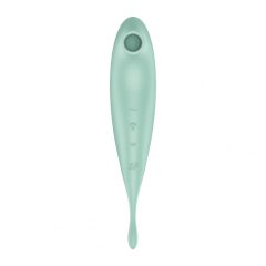   Satisfyer Twirling Pro - dobíjací, inteligentný vibrátor na klitoris 2v1 (mäta)