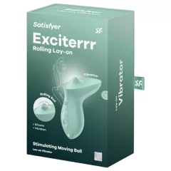   Satisfyer Exciterrr - rotačný perličkový vibračný stimulátor klitorisu (zelený)