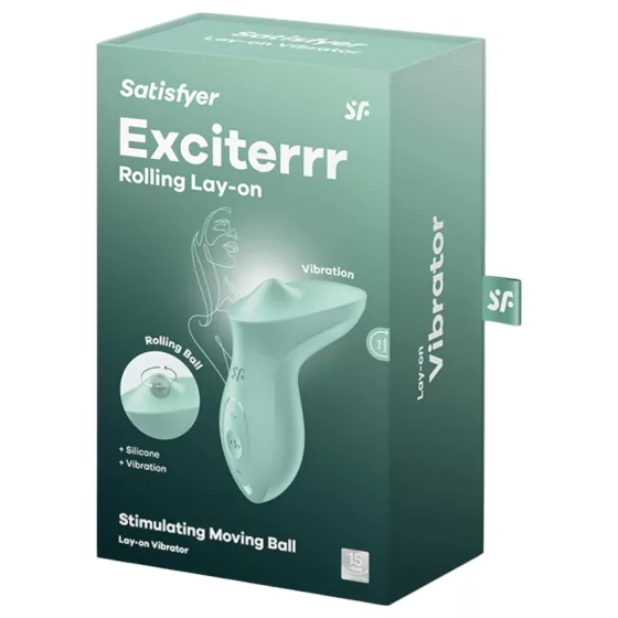 Satisfyer Exciterrr - klitorálny vibrátor s rotujúcimi perlami - zelený
