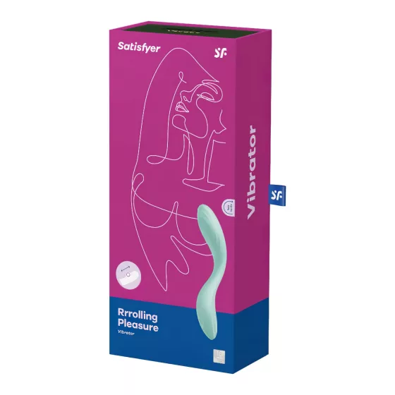 Satisfyer Rrrolling - vibrátor na G-bod s pohyblivou guličkou - mentolová