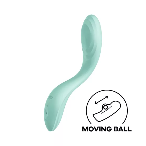 Satisfyer Rrrolling - vibrátor na G-bod s pohyblivou guličkou - mentolová