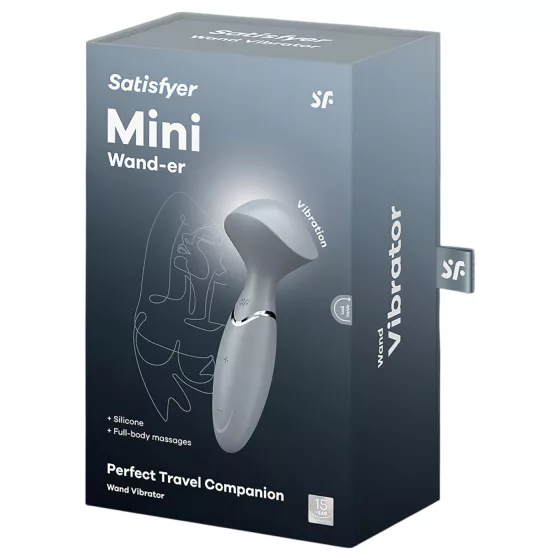 Satisfyer Mini Wand-er - masážny vibrátor (sivý)