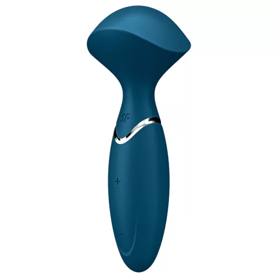 Satisfyer Mini Wand-er - vodeodolný masážny vibrátor - modrý