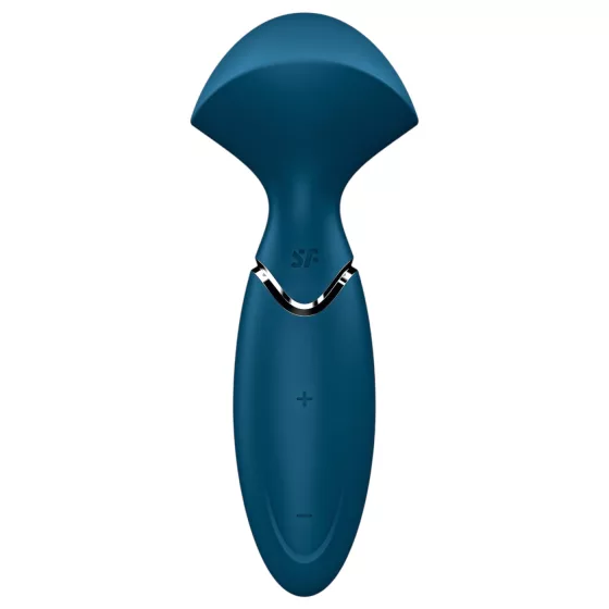 Satisfyer Mini Wand-er - vodeodolný masážny vibrátor - modrý