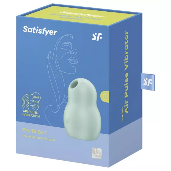 Satisfyer Pro To Go 1 - akumulátorový, tlakovo-vlnový stimulátor klitorisu (mätový)